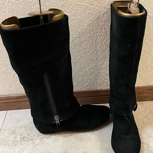 Steve Madden black suede boots - Picture 2 of 5